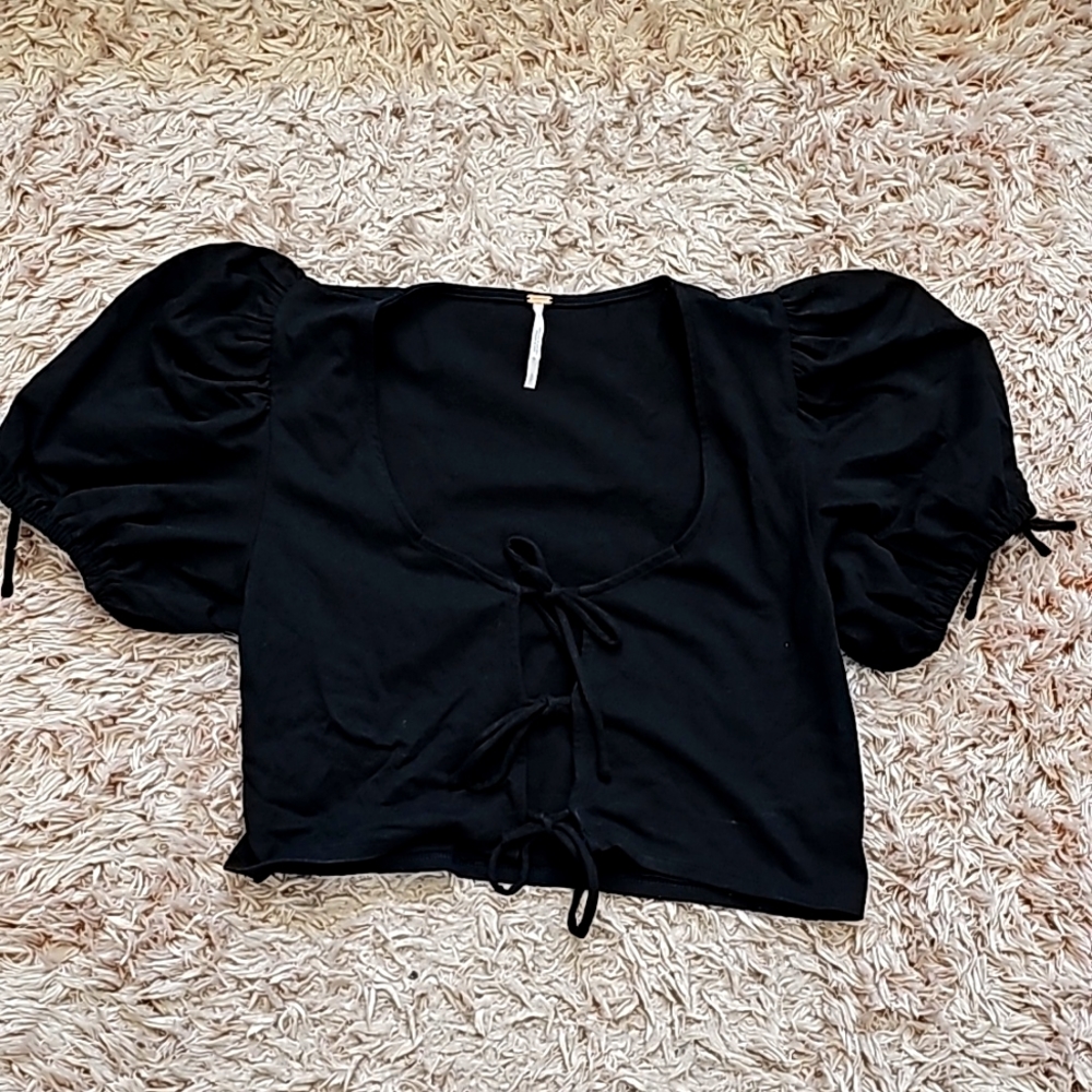 Free People top with ties